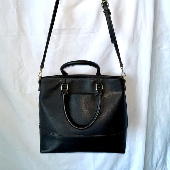 Anne Klein Tote, Shoulder or Crossbody Style Bag, Black, Large, VGC! - Picture 3 of 15